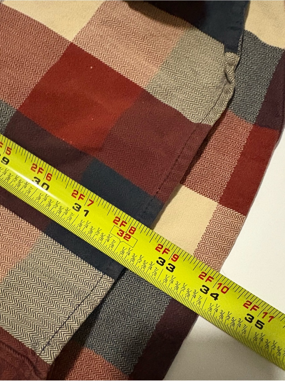 Carhartt Plaid Flannel Button Up Work Shirt 2XL Tall - Picture 6 of 7